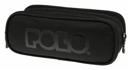 Κασετίνα με 3 Θήκες Μαύρη Polo