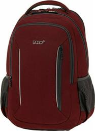 Polo Marvelin Σχολική Τσάντα Πλάτης Γυμνασίου - Λυκείου σε Κόκκινο χρώμα Μ36 x Π26 x Υ46cm