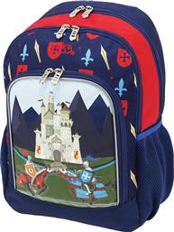 Polo Primary Σχολική Τσάντα Πλάτης Δημοτικού σε Μπλε χρώμα Μ28 x Π15 x Υ39cm