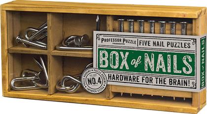 Professor Puzzle Box of Nails Γρίφος από Ξύλο για 6+ Ετών PA-5