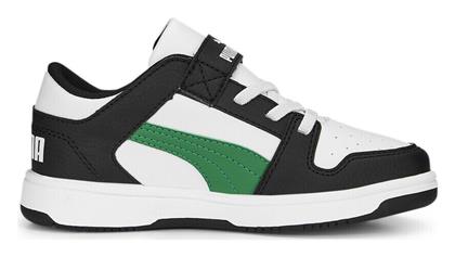 Αθλητικά Παιδικά Παπούτσια Μπάσκετ Rebound Layup White / Black / Green Puma