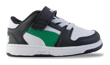 Αθλητικά Παιδικά Παπούτσια Μπάσκετ Rebound Layup White / Black / Green Puma