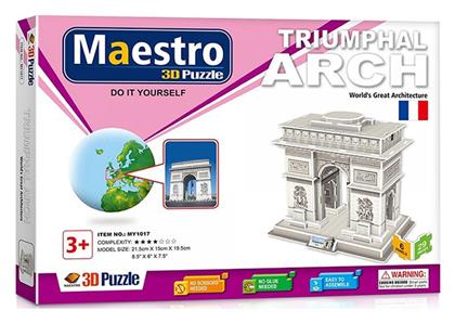 Puzzle 3D Puzzle Triumphal Arch 3D 29 Κομμάτια - Maestro