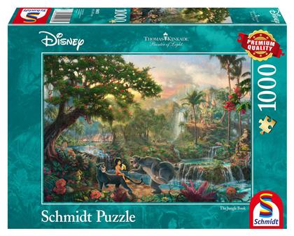 Puzzle Kinkade: Disney: Jungle book 2D 1000 Κομμάτια - Schmidt Spiele