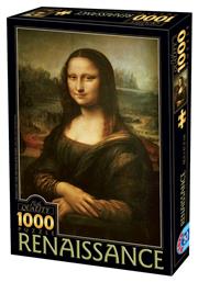 Puzzle Leonardo Da Vinci Mona Lisa 2D 1000 Κομμάτια - D Toys