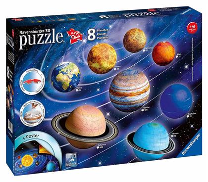 Puzzle Planetary Solar System 3D 522 Κομμάτια - Ravensburger