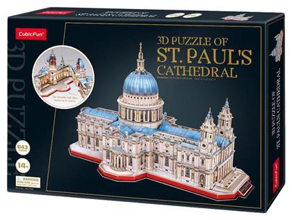 Puzzle St. Paul's Cathedral 3D 643 Κομμάτια - Cubic Fun