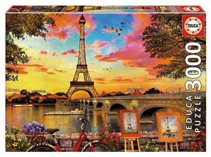 Puzzle Sunset In Paris 2D 3000 Κομμάτια - Educa