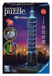 Puzzle Taipei 101 Night Edition 3D 216 Κομμάτια - Ravensburger