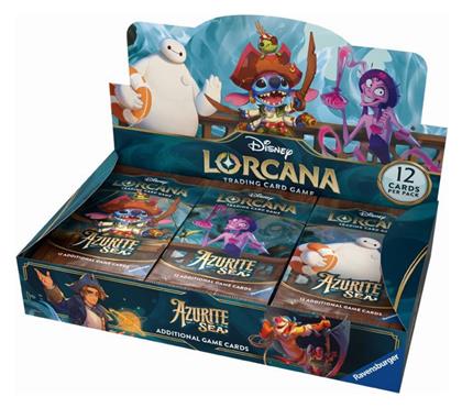 Disney Lorcana Tcg Φακελάκια Azurite Sea Booster Box (24 Packs) Ravensburger