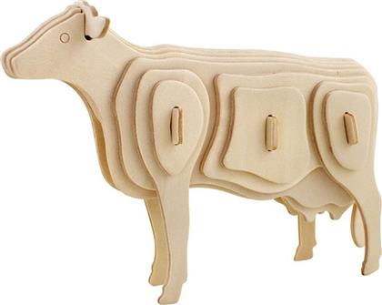 Robotime Rowood Ξύλινη 3D Αγελάδα από το Shop365