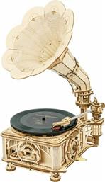 Robotime Παιχνίδι Κατασκευών Ξύλινo Classical Gramophone για Παιδιά 14+ Ετών από το GreekBooks