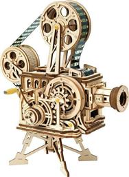 Robotime Παιχνίδι Κατασκευών Ξύλινo Vitascope Mechanical Movie Projector Kit για Παιδιά 12+ Ετών από το GreekBooks