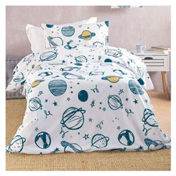 Σετ Παιδικό Πάπλωμα Μονό με Μαξιλαροθήκη Symbol Λευκό 160x240εκ. Rythmos