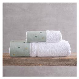 Σετ Βρεφικές Πετσέτες 2τμχ Πράσινο Βάρους 500gr/m² Rythmos