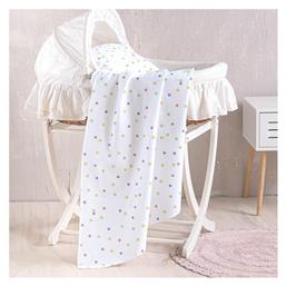 Βρεφικό Σεντόνι Λίκνου Βαμβακερό Λευκό 80x110εκ. Rythmos