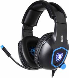 Sades Dazzle Over Ear Gaming Headset με σύνδεση USB Μπλε από το Elektrostore24