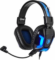 Sades Element Over Ear Gaming Headset με σύνδεση USB / 2x3.5mm Μπλε από το Elektrostore24