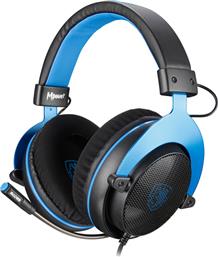 Sades Mpower Over Ear Gaming Headset με σύνδεση 3.5mm Μπλε από το Elektrostore24