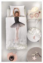 Saint Clair Σετ Παιδικό Πάπλωμα Μονό με Μαξιλαροθήκη Ballet Suede Λευκό 165x225εκ. από το Katoikein
