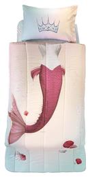 Saint Clair Σετ Παιδικό Πάπλωμα Μονό με Μαξιλαροθήκη Mermaid Ροζ 160x220εκ. από το Katoikein