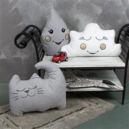 SB Home Διακοσμητικά Μαξιλάρια Κούνιας ''Cat'' Γκρι 3τμχ από το Katoikein