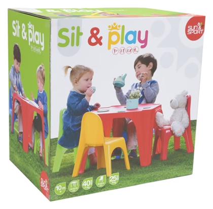 Σετ Παιδικό Τραπέζι με Καρέκλες από Πλαστικό