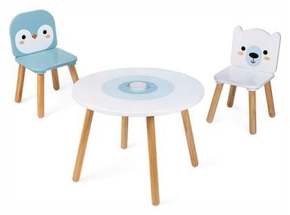 Σετ Παιδικό Τραπέζι με Καρέκλες από Ξύλο