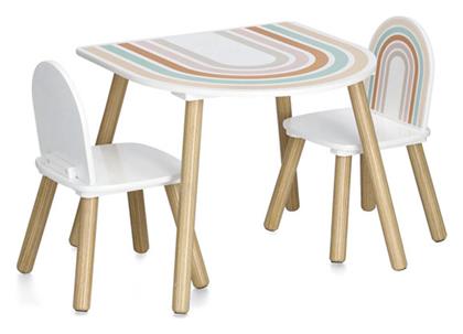 Σετ Παιδικό Τραπέζι με Καρέκλες από Ξύλο Zeller