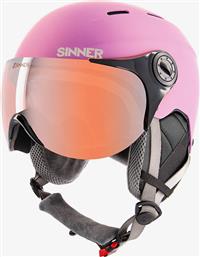 Sinner Typhoon Γυναικείο Κράνος για Σκι & Snowboard σε Ροζ Χρώμα από το Z-mall