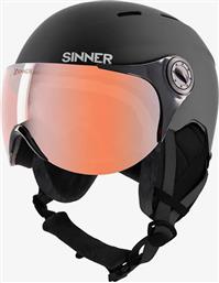 Sinner Typhoon Κράνος για Σκι & Snowboard Matte Black