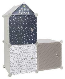 Σύστημα Αποθήκευσης Παιχνιδιών από Πλαστικό Πολύχρωμο 30x30x120cm 3τμχ