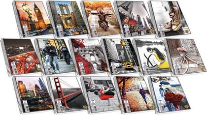 Skag Σπιράλ Τετράδιο Ριγέ Β5 90φυλλο 4 Θεμάτων Street Icons (Διάφορα Σχέδια/Χρώματα) από το Moustakas Toys