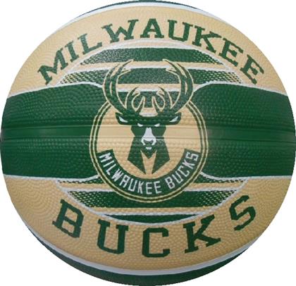 Spalding Milwaukee Bucks Μπάλα Μπάσκετ Outdoor από το Plus4u
