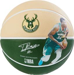 Spalding Player Bucks Giannis Antetokoumpo Μπάλα Μπάσκετ Outdoor από το Delikaris-sport