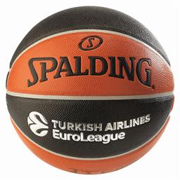 TF-500 Euroleague Official Replica Μπάλα Μπάσκετ Indoor/Outdoor Spalding από το MybrandShoes