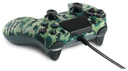 Hoplite Ενσύρματο Gamepad για PC / PS4 Green Camo Spartan Gear από το e-shop