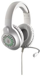 Medusa Over Ear Gaming Headset με σύνδεση 3.5mm White/Grey Spartan Gear