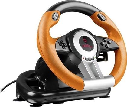SpeedLink Drift O.Z. Racing Wheel Τιμονιέρα με Μοχλό Ταχυτήτων και Πετάλια για PC με 180° Περιστροφής από το Public