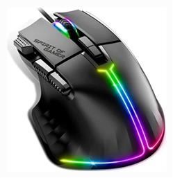 Pro-M5 RGB Gaming Ποντίκι 12800 DPI Μαύρο Spirit of Gamer