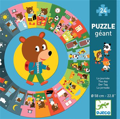 Παιδικό Puzzle The Day 24pcs για 3+ Ετών Djeco