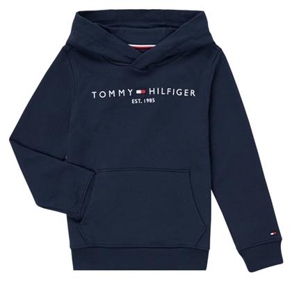 Fleece Παιδικό Φούτερ με Κουκούλα και Τσέπες Μπλε Essential Tommy Hilfiger