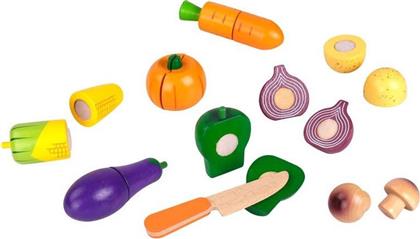 Tooky Toys Ξύλινα Λαχανικά Και Εργαλεία Κοπής από το GreekBooks