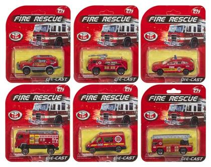 Die Cast Fire Rescue (6 Σχέδια) ToyMarkt