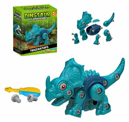 ToyMarkt Παιχνίδι Κατασκευών Πλαστικό Triceratops για Παιδιά 3+ Ετών από το 24home