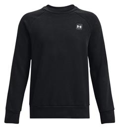 Fleece Παιδικό Φούτερ Μαύρο Rival Crew Under Armour