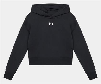 Fleece Παιδικό Φούτερ με Κουκούλα Μαύρο Rival Under Armour