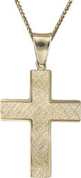 Βαπτιστικοί Σταυροί με Αλυσίδα Χρυσός βαπτιστικός σταυρός για αγόρι 14Κ C000691 000691C Ανδρικό Χρυσός 14 Καράτια από το Kosmima24