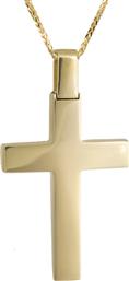 Βαπτιστικοί Σταυροί με Αλυσίδα Κλασικός χρυσός σταυρός Κ18 C024694 024694C Ανδρικό Χρυσός 18 Καράτια από το Kosmima24