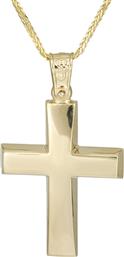 Βαπτιστικοί Σταυροί με Αλυσίδα Βαπτιστικός σταυρός Κ14 με αλυσίδα 026194C 026194C Ανδρικό Χρυσός 14 Καράτια από το Kosmima24